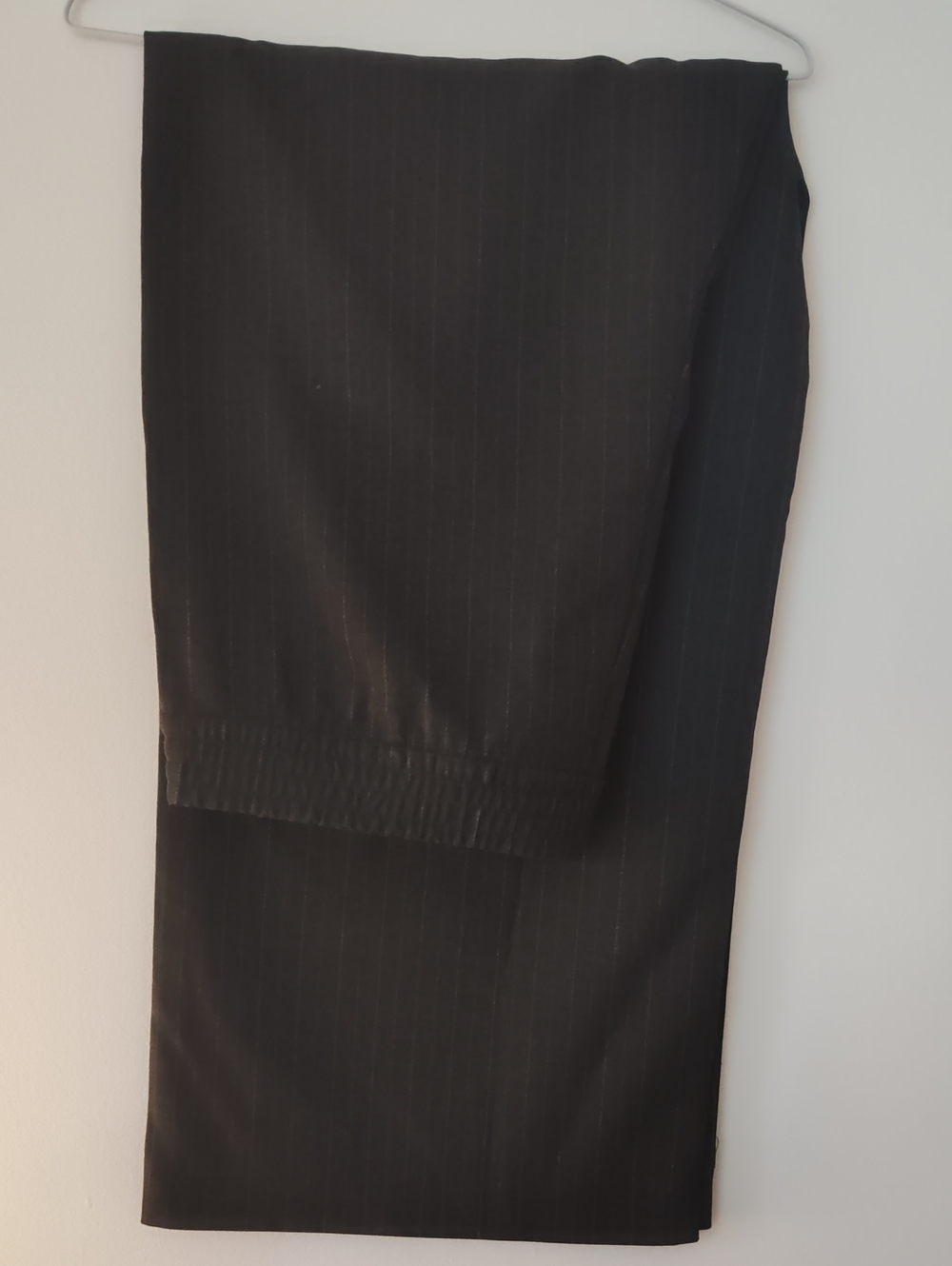 Black Pinstripe Dress Wide leg Pants
